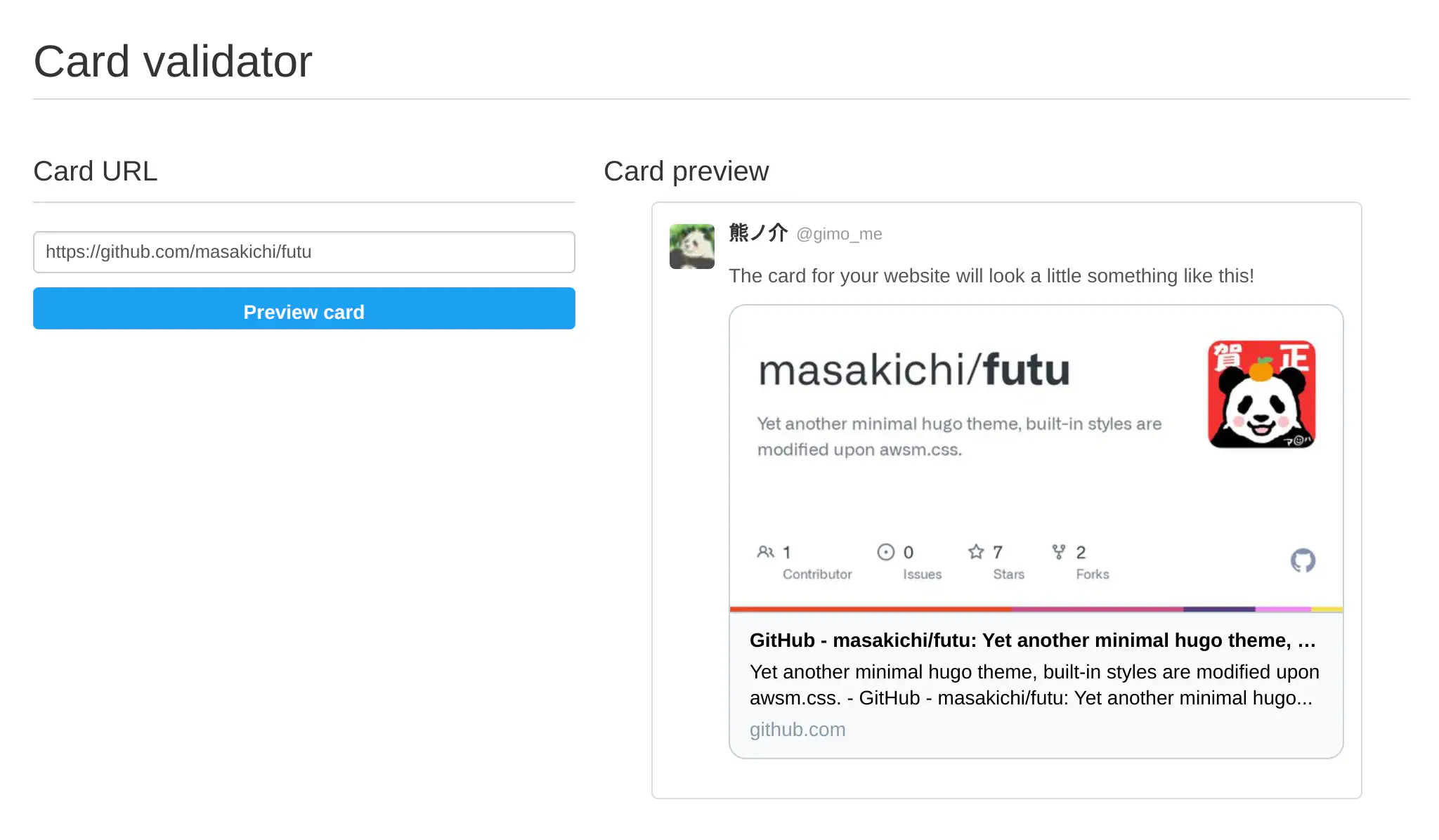 Twitter Card Validator